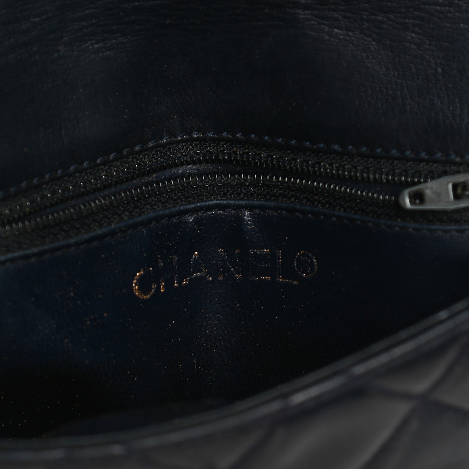 Chanel Lambskin Quilted Flap Waist Belt Bag 70 28 Navy 6 of 12