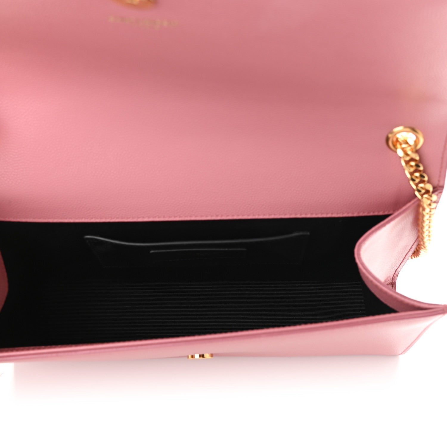 Saint Laurent Grain De Poudre Medium Classic Monogram Kate Satchel Dark Rose 4 of 8