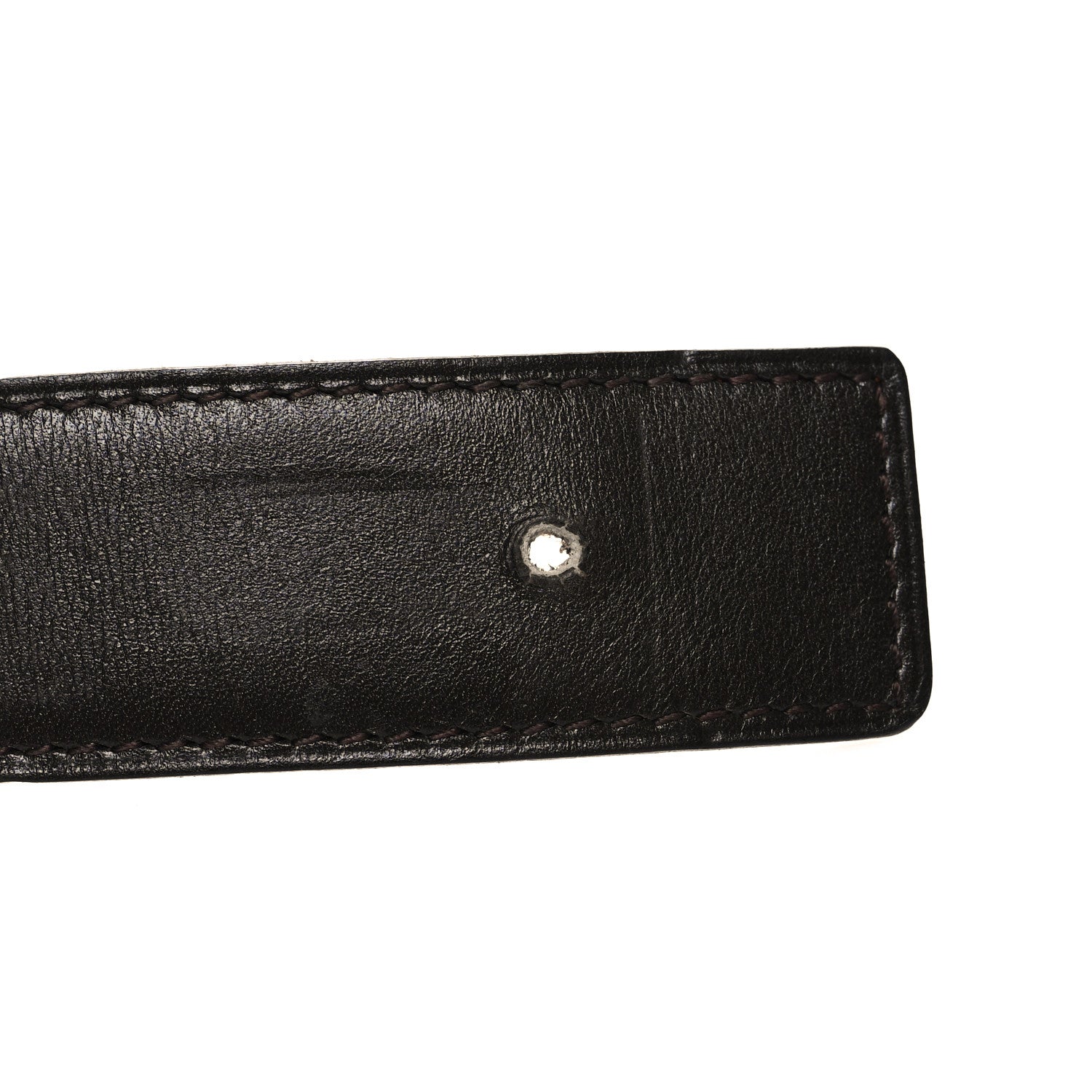Hermes Box Togo 32mm Belt Strap Black Orange 5 of 8