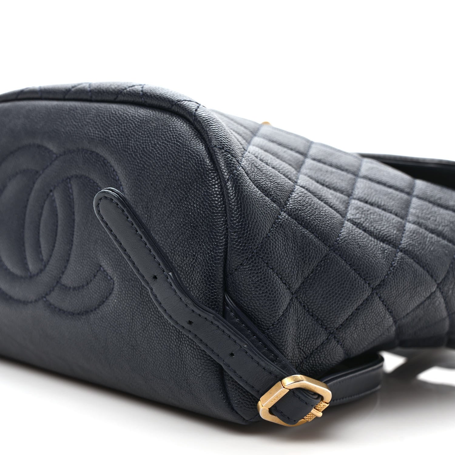 Chanel Caviar Quilted Filigree Backpack Navy 9 of 10