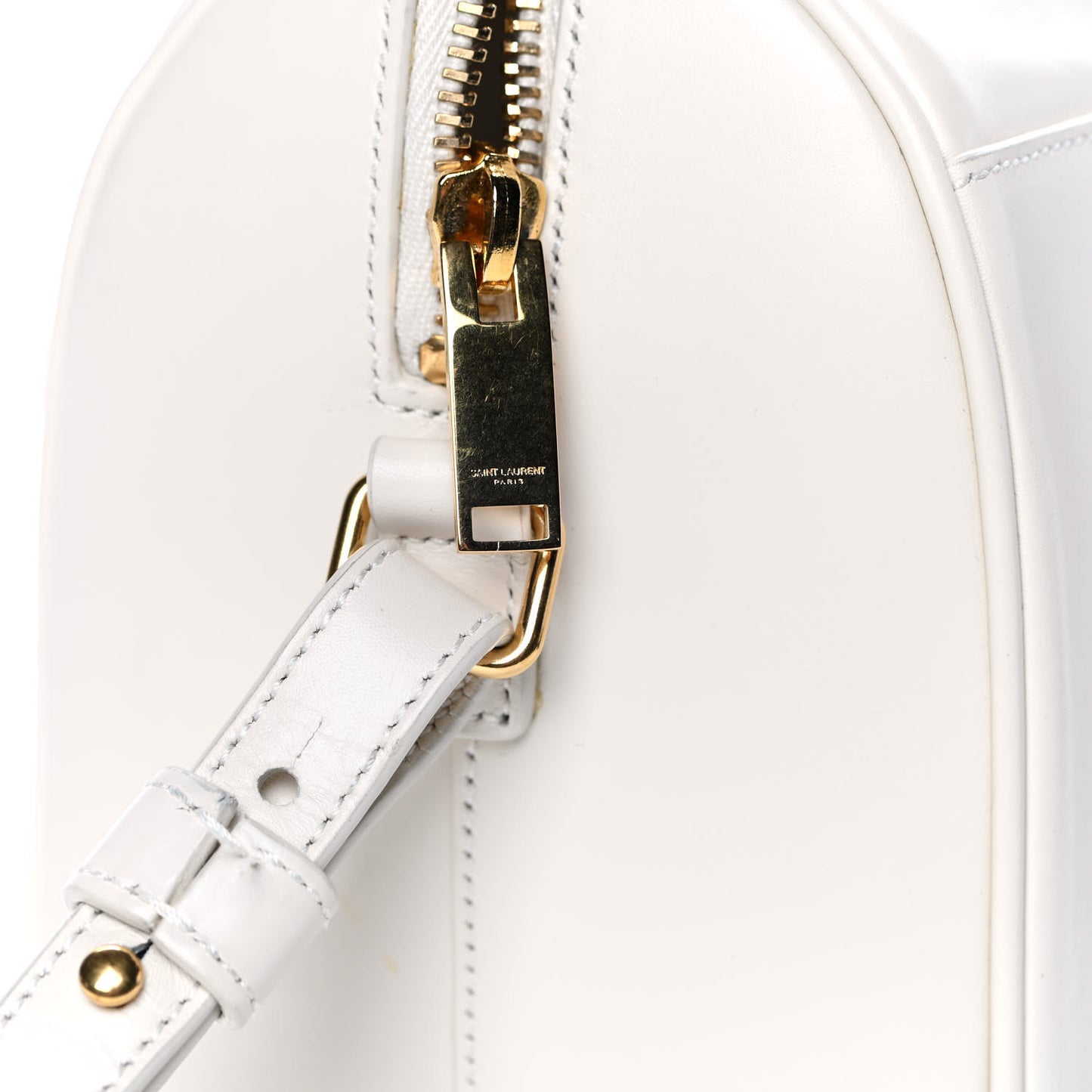 Calfskin Classic Baby Duffle Dove White