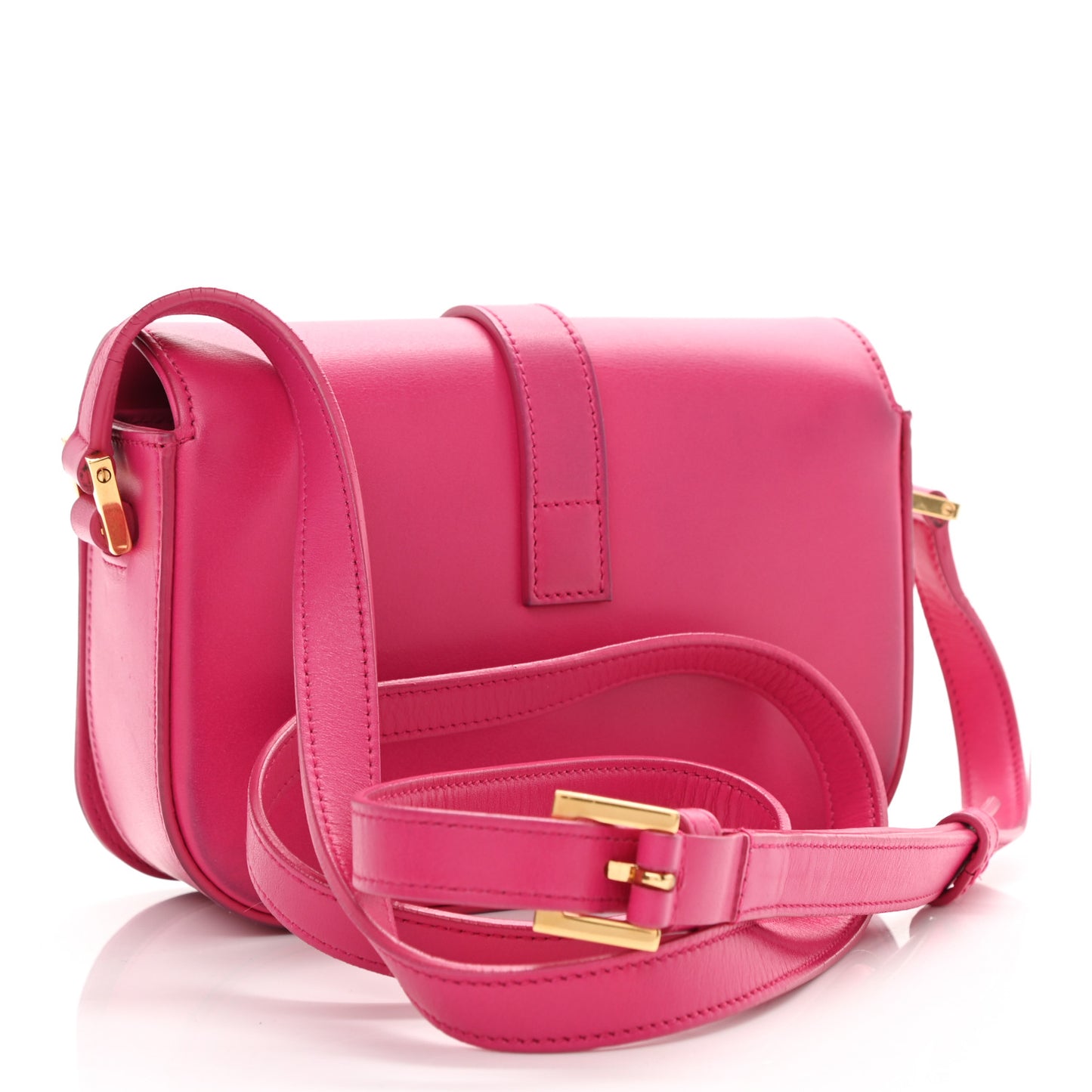 Smooth Calfskin Small Classic Monogram Universite Bag Fuchsia
