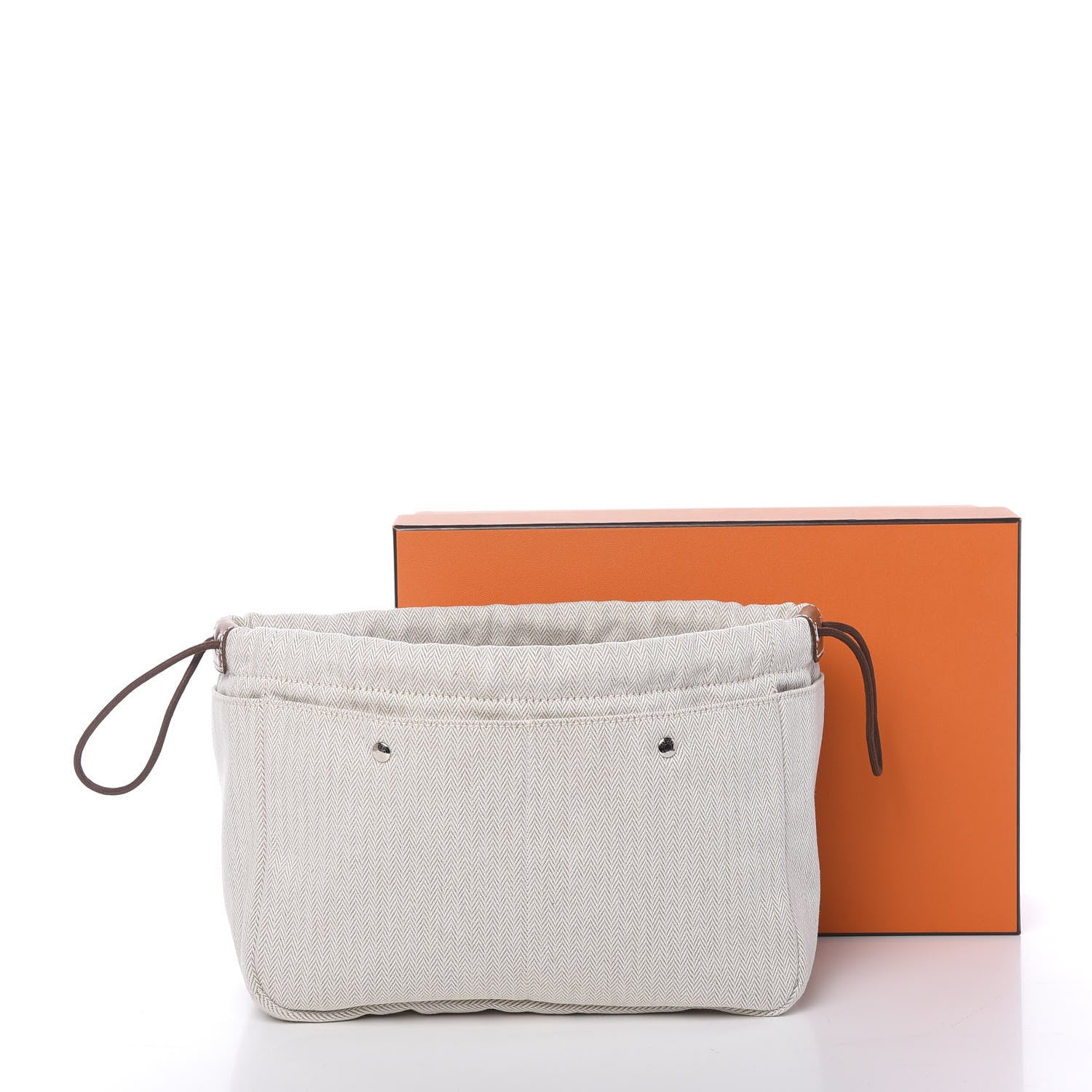 Hermes Canvas Barenia Fourbi 25 MM Pouch Naturel Fauve 10 of 10