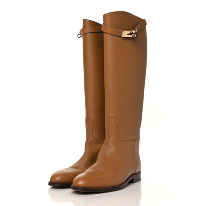 Hermes Box Kelly Jumping Boots 37 3 of 8