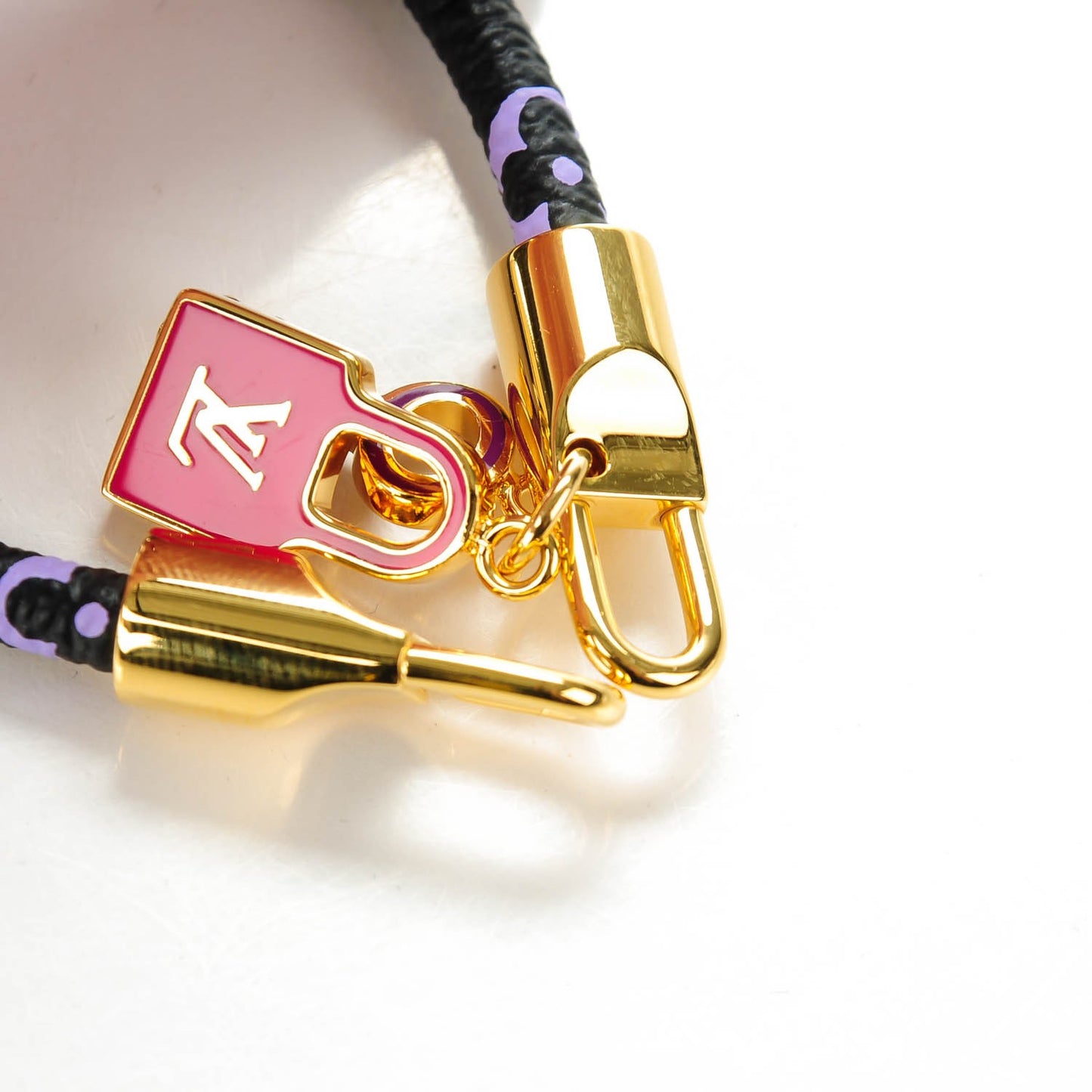Monogram Multicolor Luck It Bracelet 17 Black