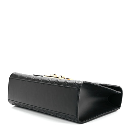Gucci Guccissima Medium Padlock Shoulder Bag Black 11 of 13