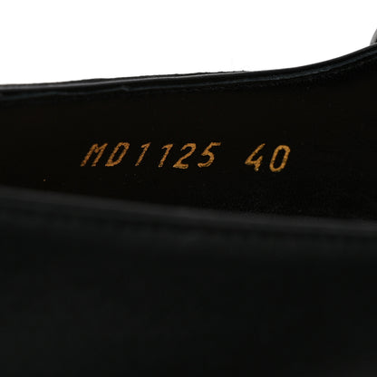 Christian Dior Brushed Calfskin Uniform 30mm Pumps 40 Black 9 of 10