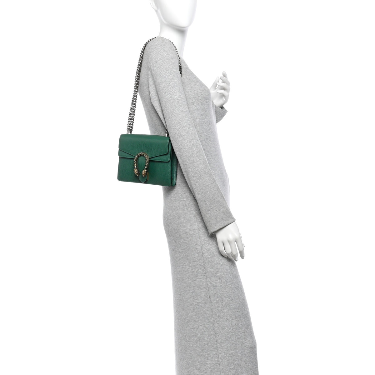Calfskin Mini Dionysus Shoulder Bag Emerald