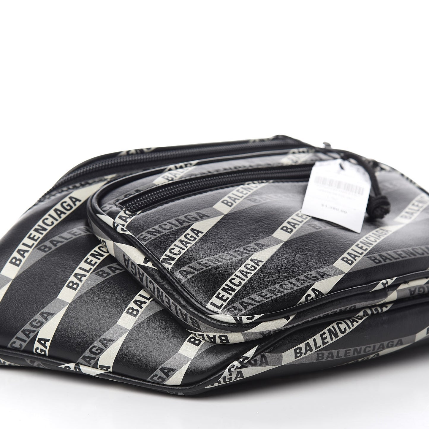 Smooth Calfskin Losange Monogram Explorer Belt Bag Black Grey