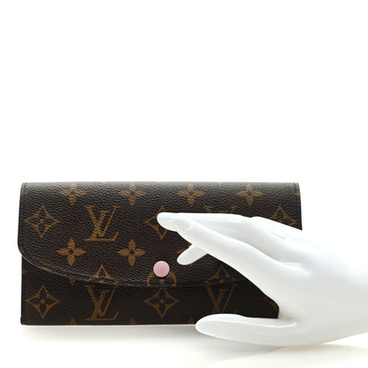 Louis Vuitton Monogram Emilie Wallet Rose Ballerine 2 of 6