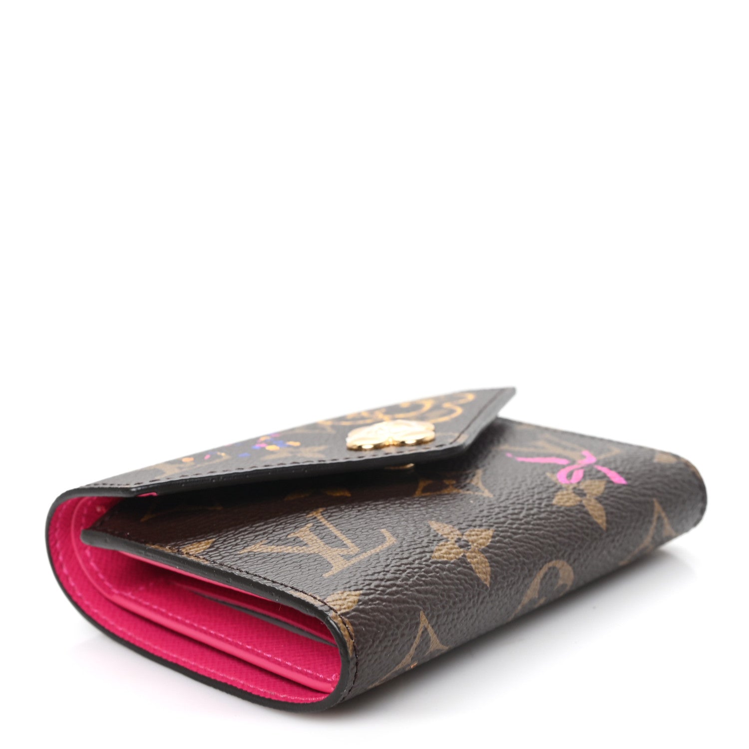 Louis Vuitton Monogram 2025 Christmas Animation Victorine Wallet Frozen Orchid 4 of 6