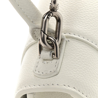 Balenciaga Grained Calfskin Small Hourglass Top Handle Bag White 10 of 12