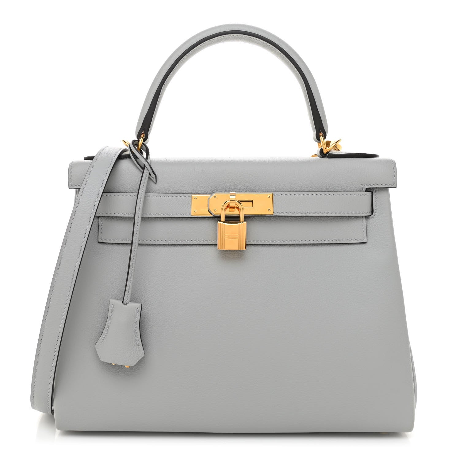 Hermes Evercolor Kelly Retourne 28 Bleu Glacier 1 of 12