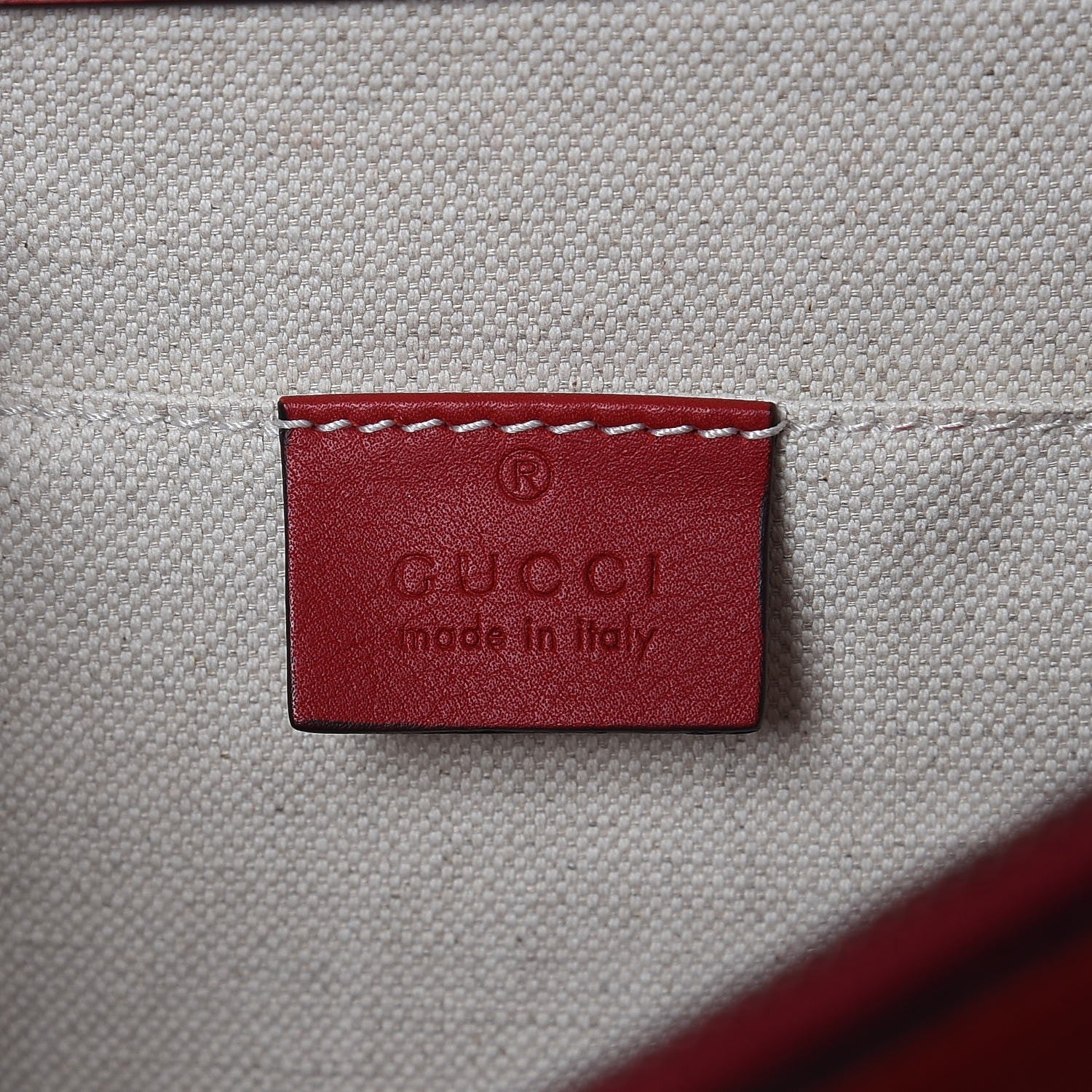 Gucci Moon Calfskin Web Large Dionysus Bamboo Top Handle Bag Hibiscus Red 8 of 11