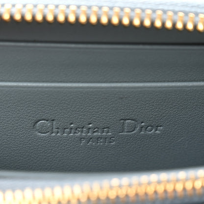 Christian Dior Lambskin Cannage Small Lady Dior Voyageur Coin Purse Cloud Blue 6 of 6