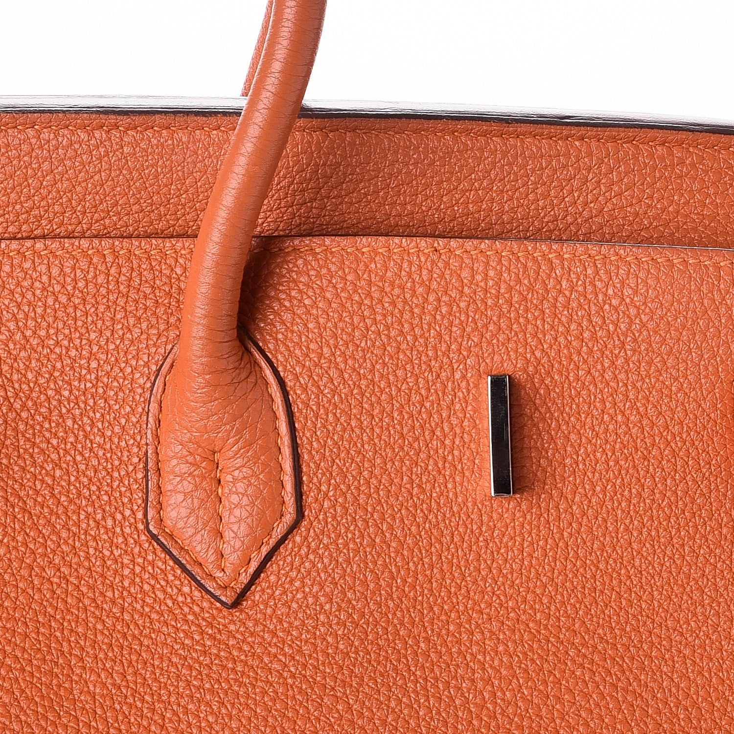 Hermes Taurillon Clemence Birkin 40 Orange 29 of 35