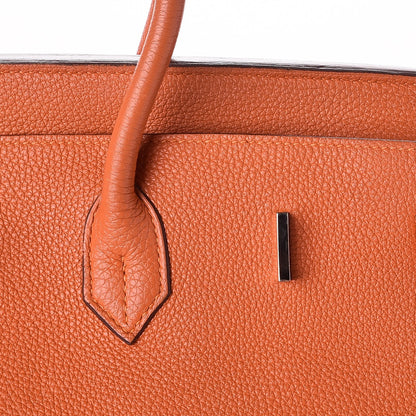 Hermes Taurillon Clemence Birkin 40 Orange 29 of 35
