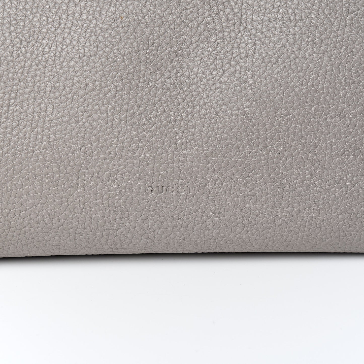 Calfskin Medium Bamboo Shopper Light Grey