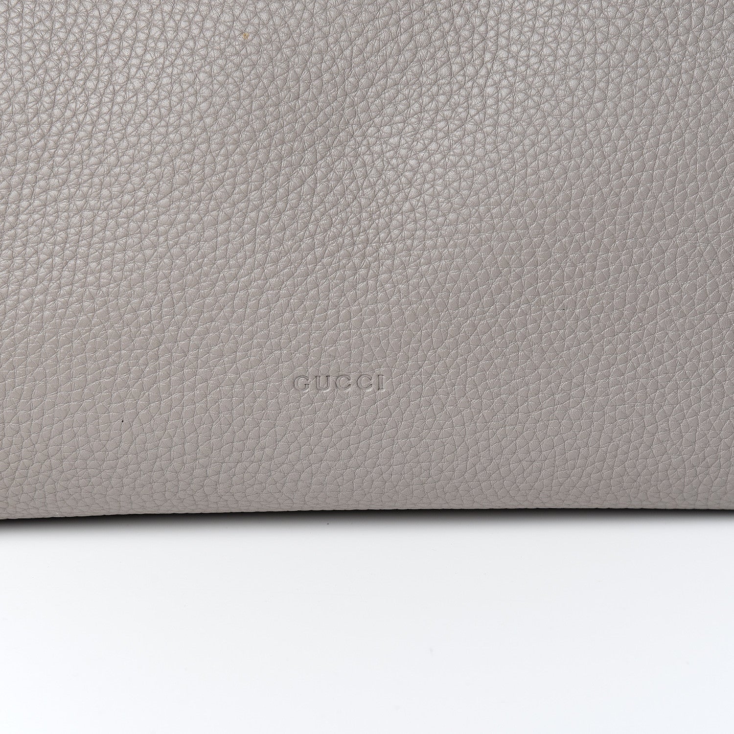 Gucci Calfskin Medium Bamboo Shopper Light Grey 10 of 10