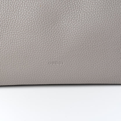 Gucci Calfskin Medium Bamboo Shopper Light Grey 10 of 10