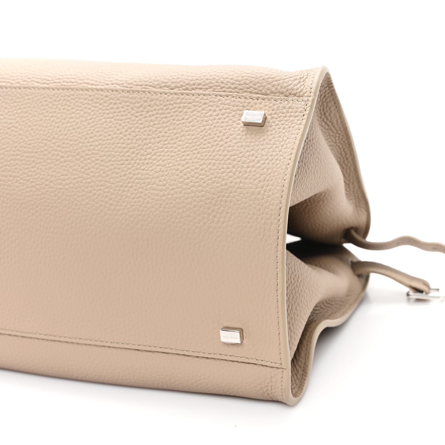 Matte Grained Calfskin Soft Margaux 15 Dark Taupe