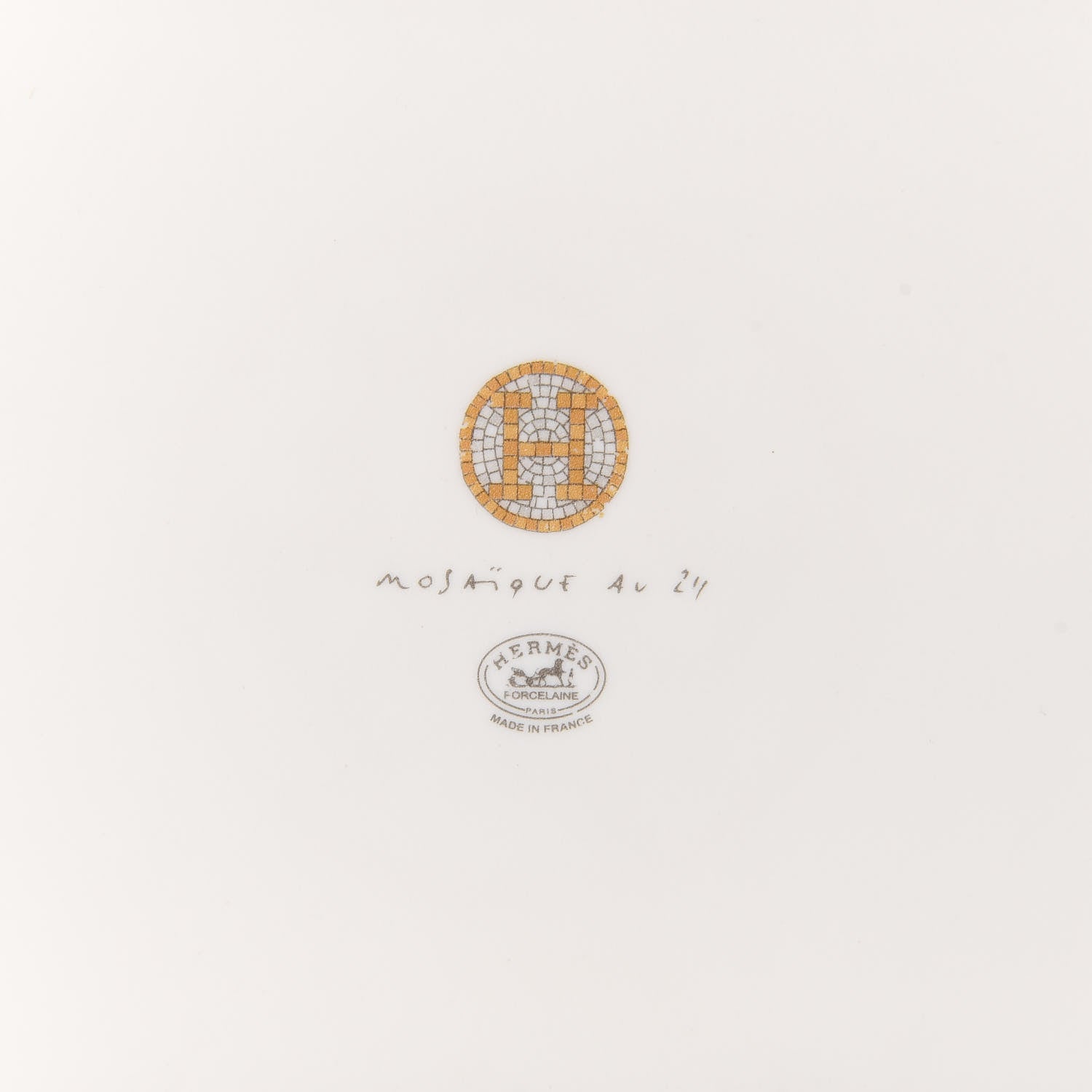 Hermes Porcelain Mosaique au 24 Sushi Plate 4 of 5