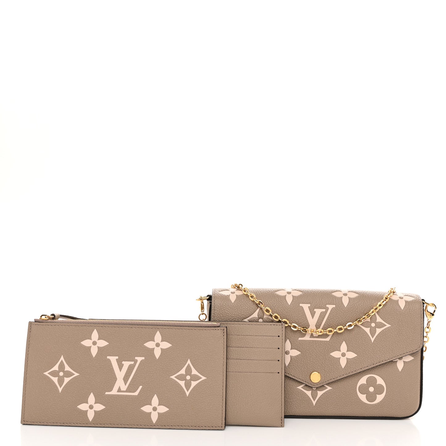 Empreinte Monogram Giant Felicie Pochette Tourterelle Creme