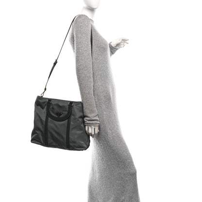 Prada Tessuto Nylon Pocket Tote Grey 2 of 9