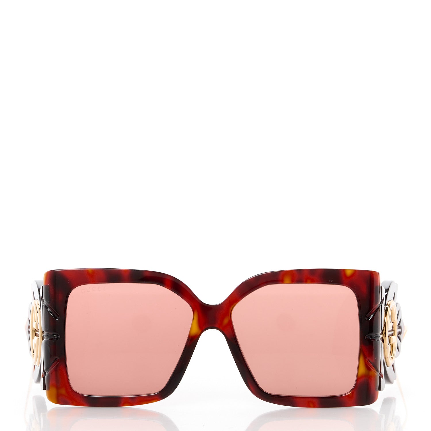 Gucci Acetate Square Frame Wing Sunglasses GG0535S Havana 2 of 7