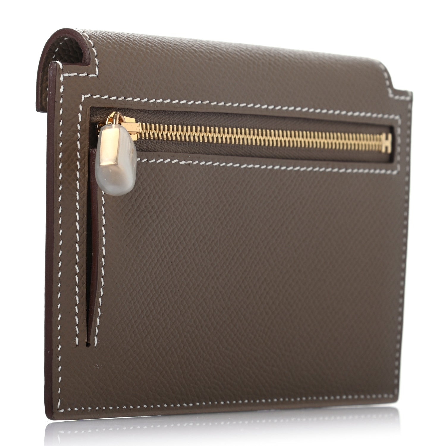 Hermes Epsom Kelly Pocket Compact Wallet Etoupe 3 of 7