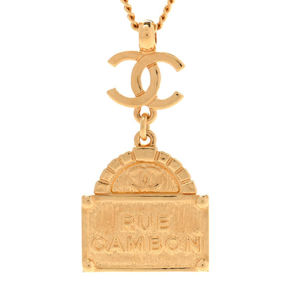 Chanel Metal CC Rue Cambon Necklace Necklace Gold 4 of 6