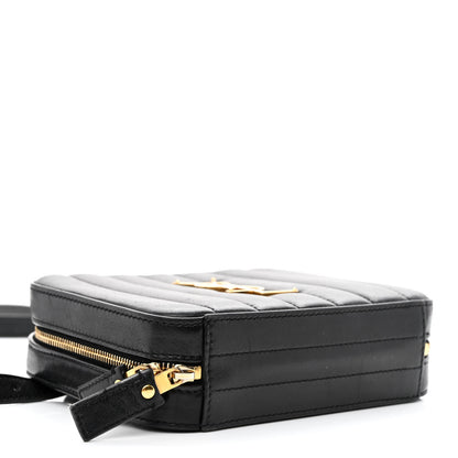 Saint Laurent Lambskin Matelasse Vicky Monogram Belt Bag Black 4 of 13