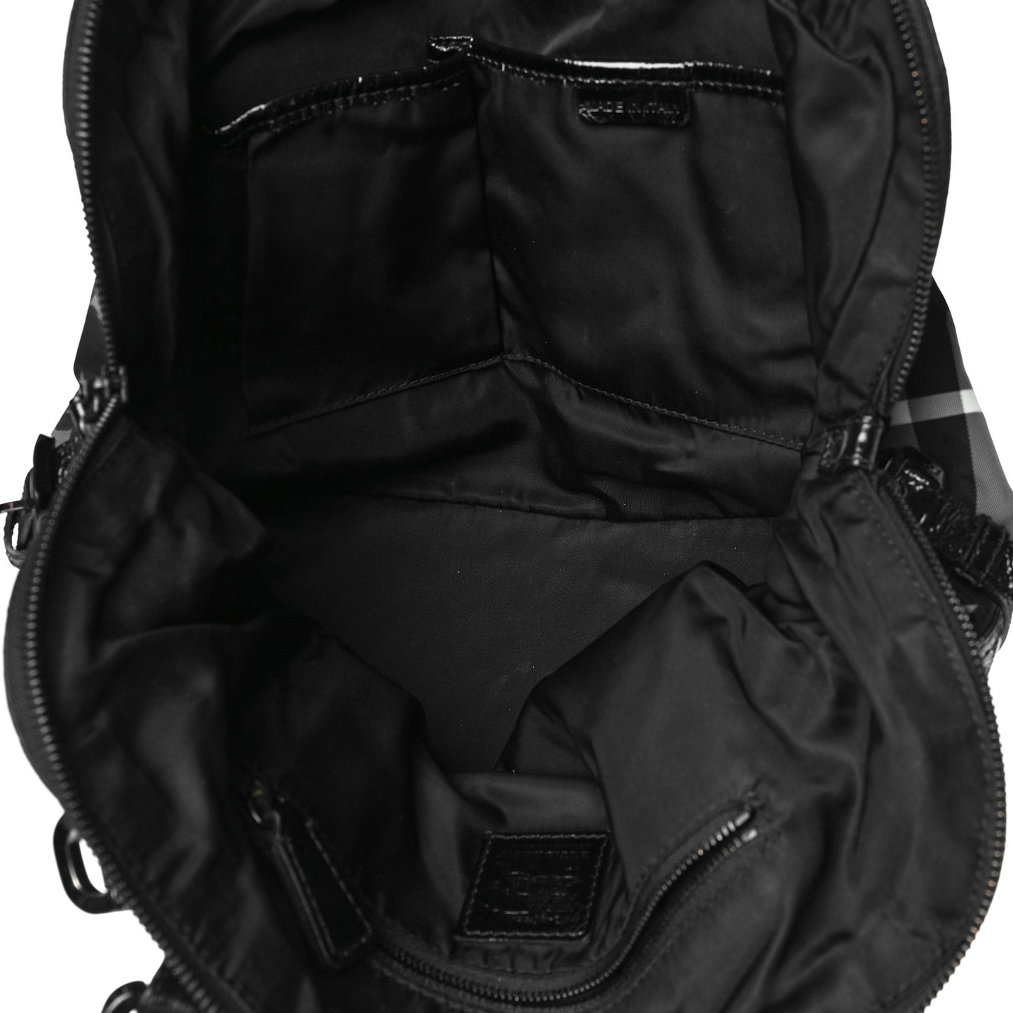 Nylon Beat Check Floral Florence Tote Black