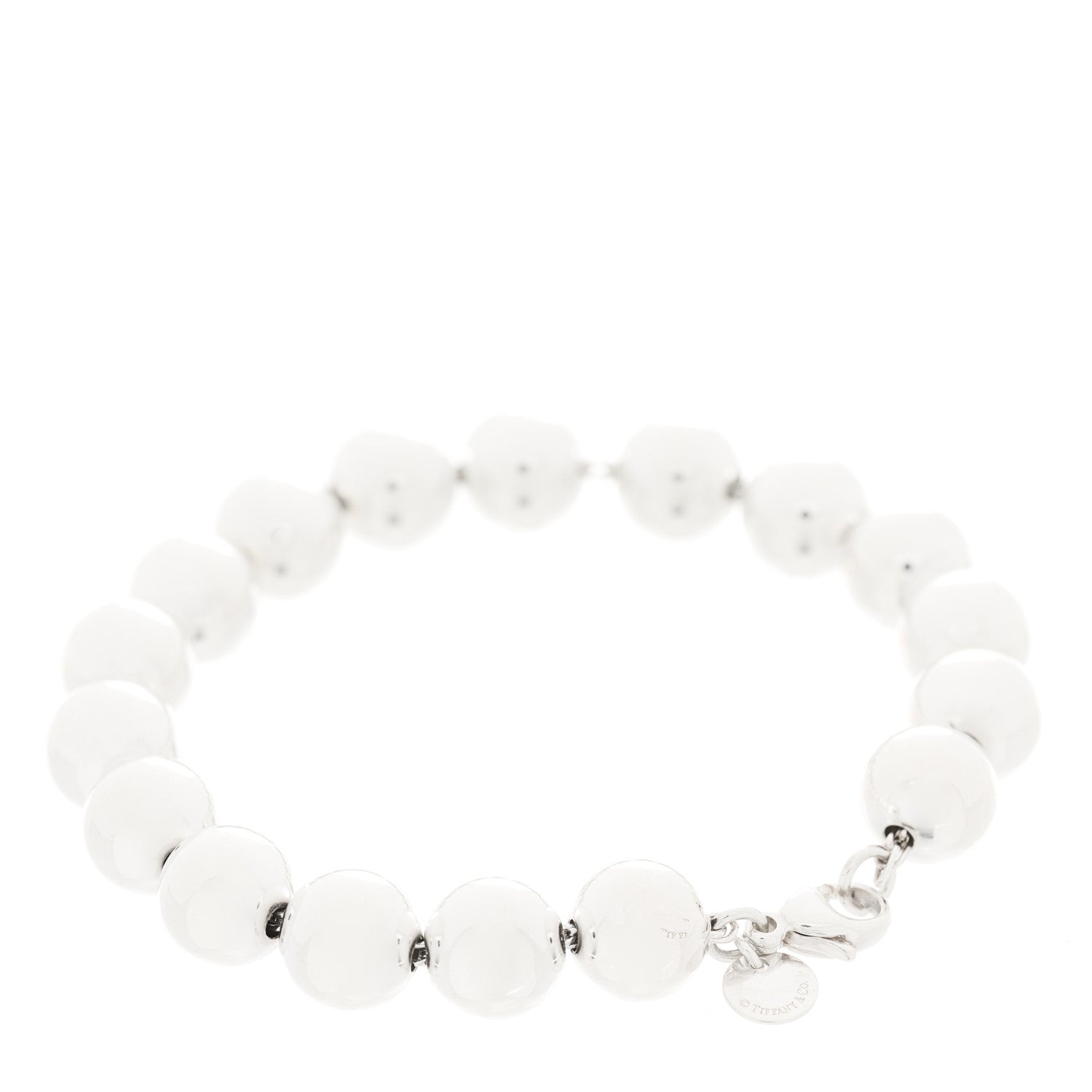 Tiffany Sterling Silver 10mm HardWear Ball Bracelet 2 of 4