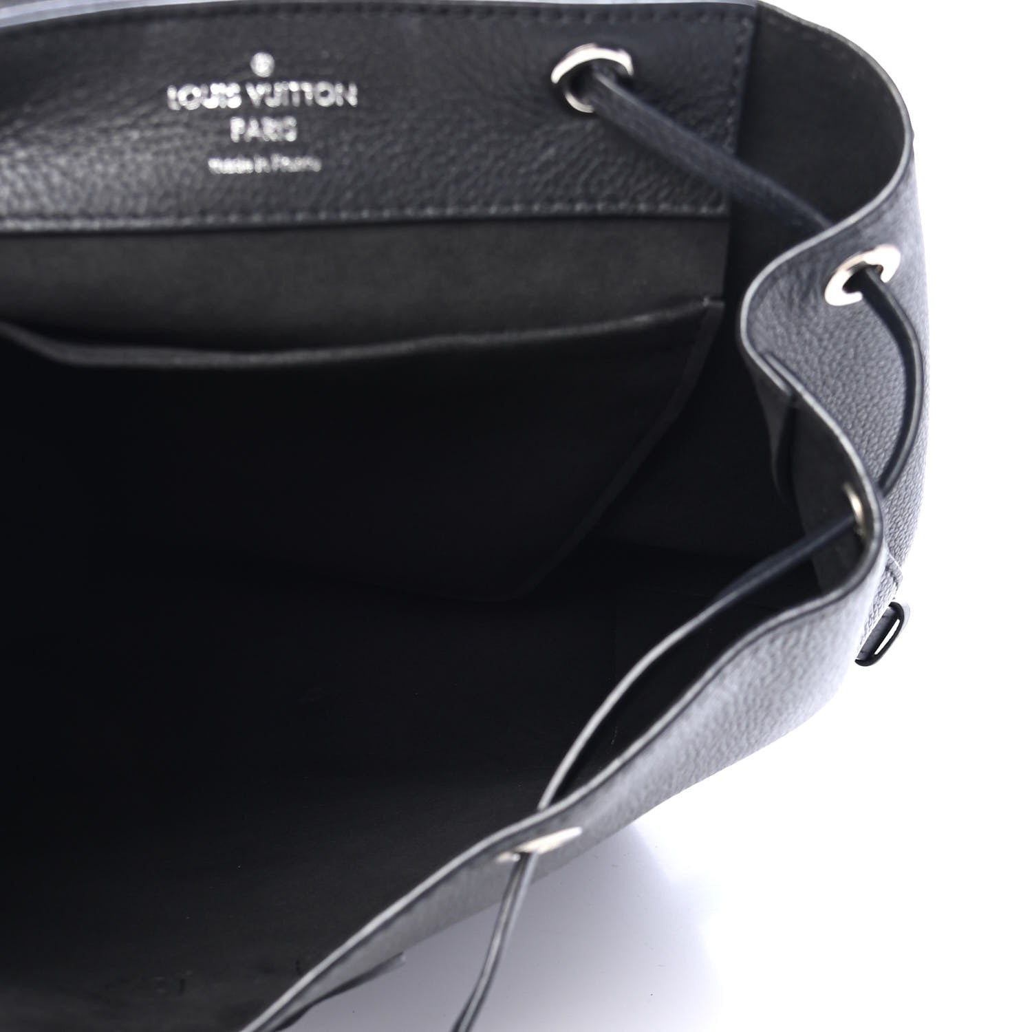 Louis Vuitton Calfskin Lockme Backpack Black 4 of 7