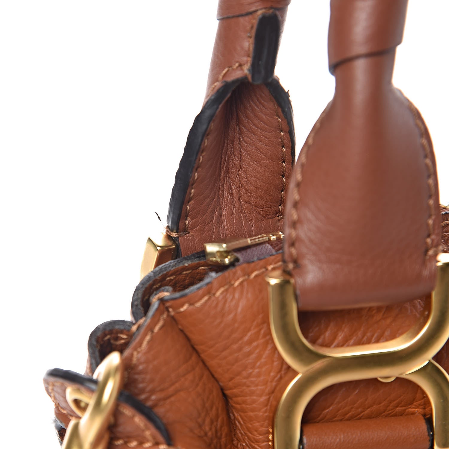 Chloe Calfskin Small Marcie Satchel Tan 10 of 14