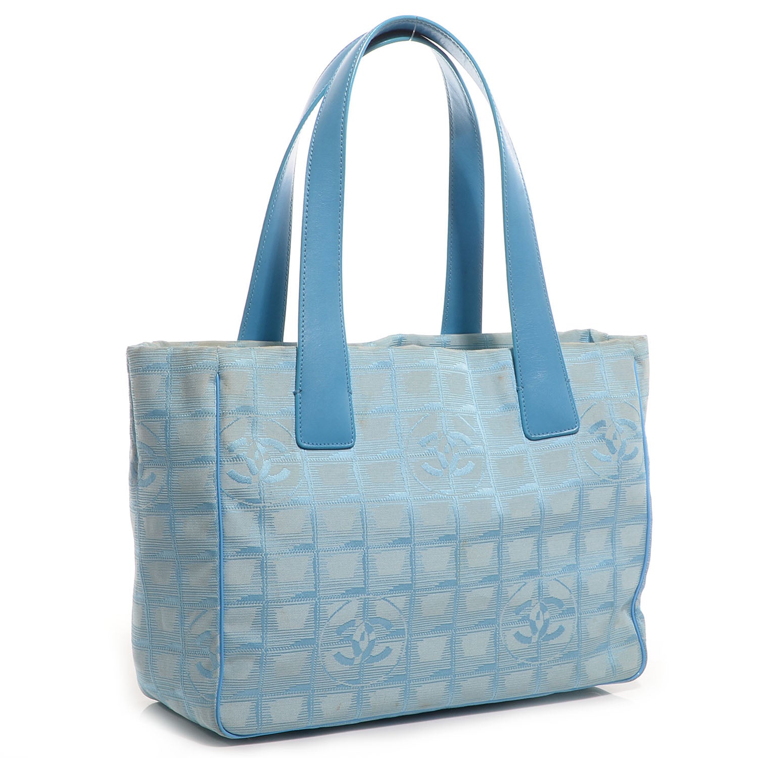 Chanel Nylon Travel Tote Blue 3 of 7