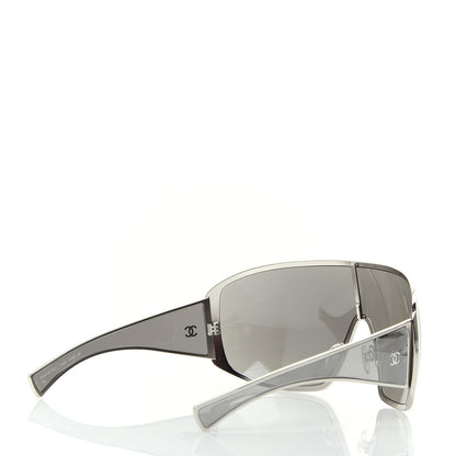 Chanel Shield Runway Sunglasses 71234 Silver 4 of 8