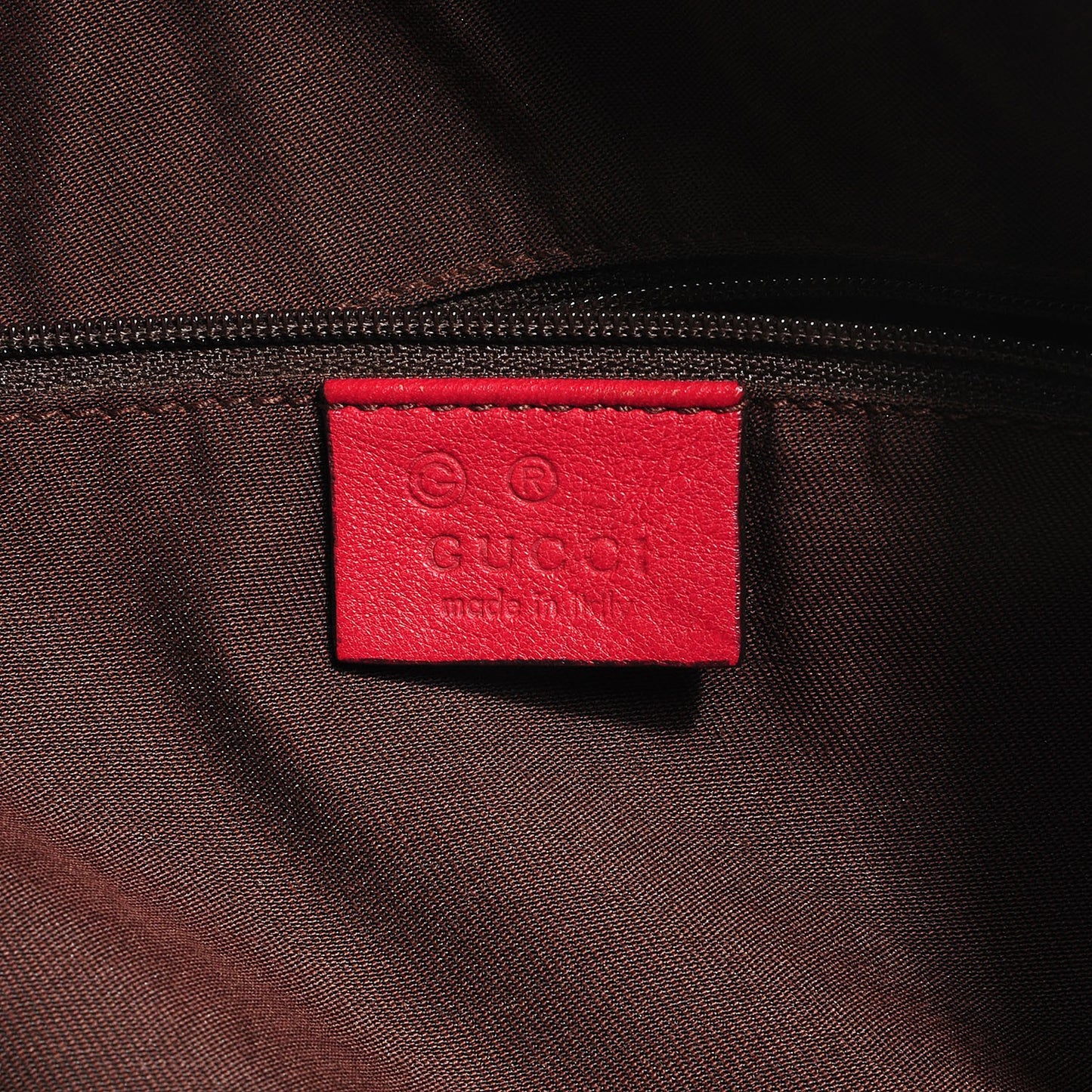 GG Plus Monogram Web Stripe Large Joy Tote Red