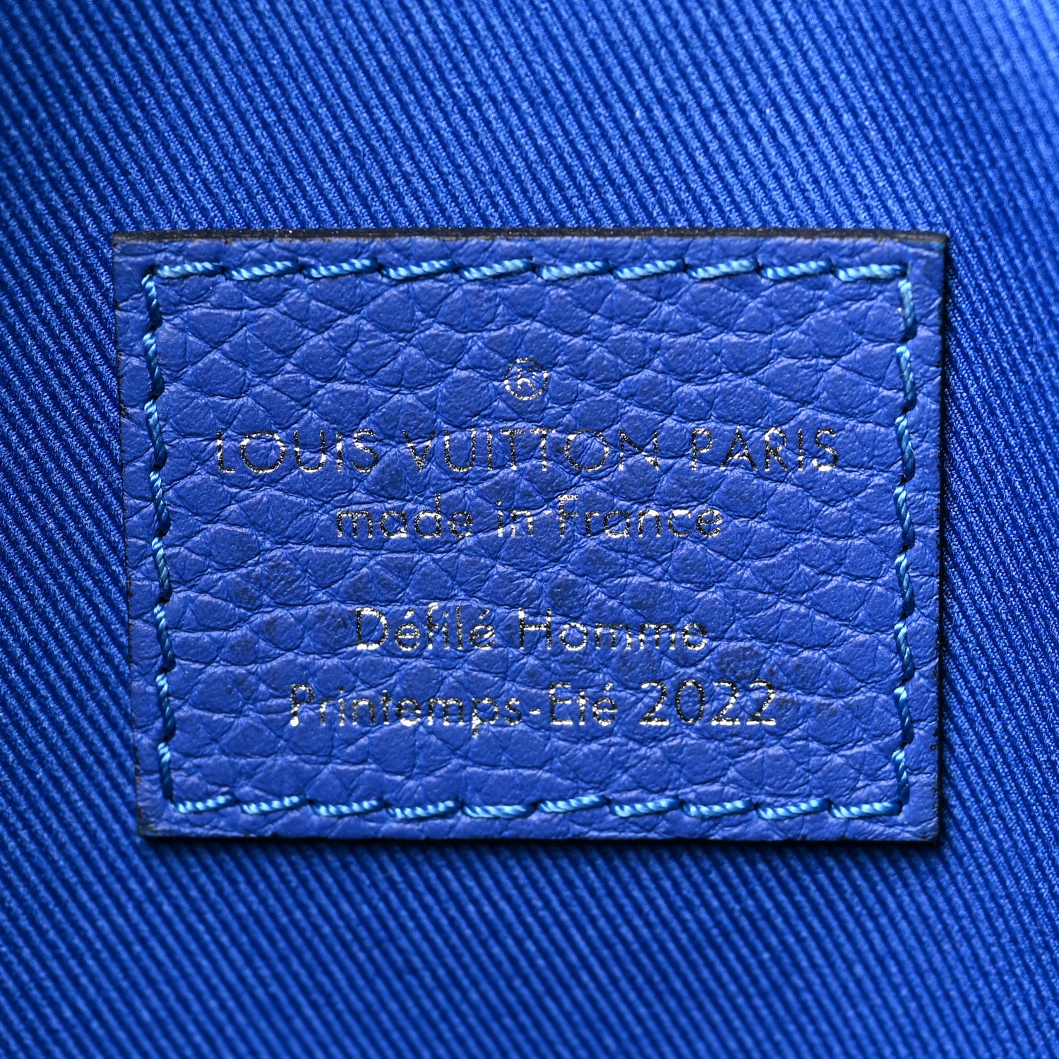 Louis Vuitton Taurillon Illusion Keepall Tote Bleu Vert 6 of 11