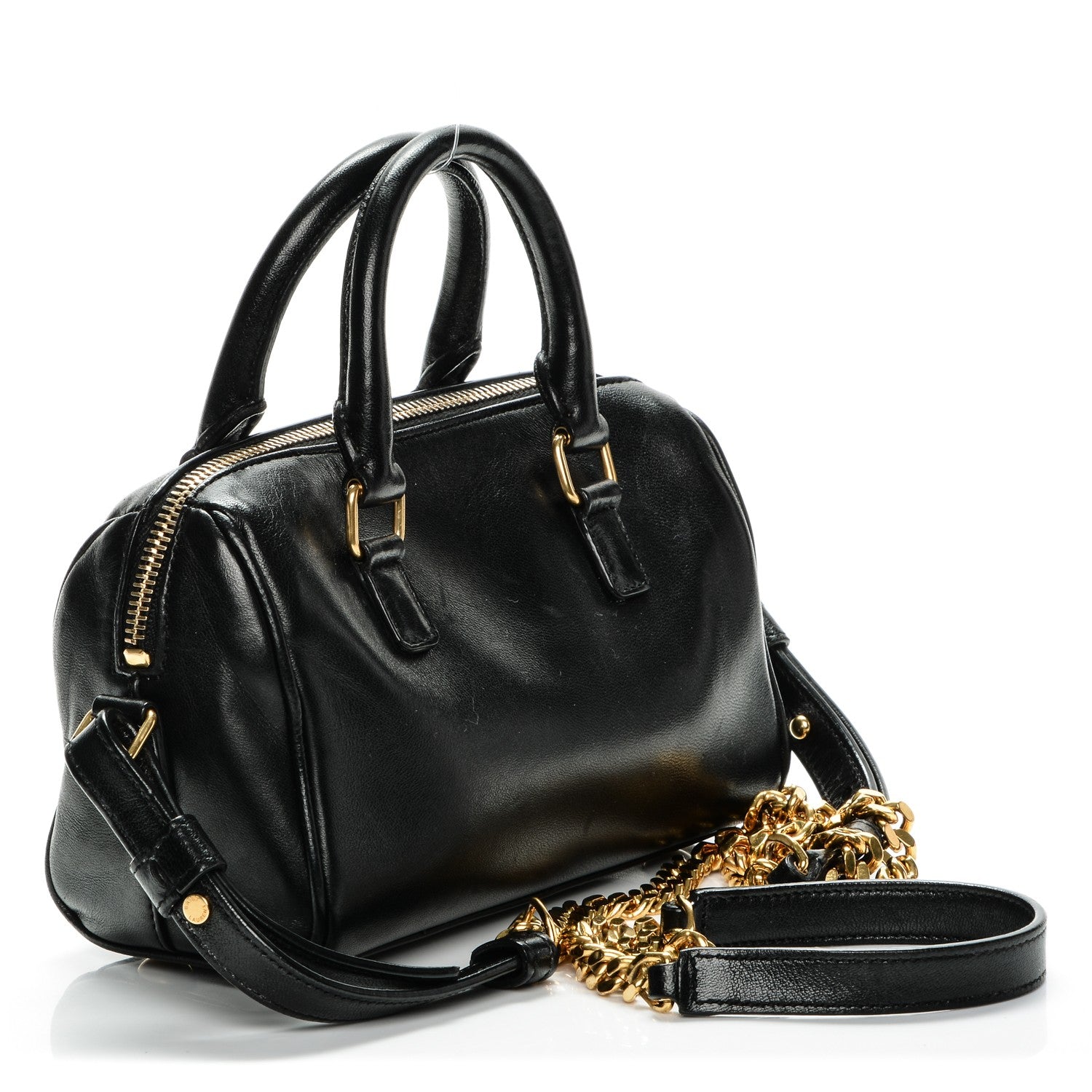 Saint Laurent Lambskin Toy Classic Duffle Black 3 of 7