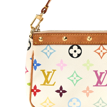 Louis Vuitton Monogram Multicolor Pochette Accessories White 8 of 13