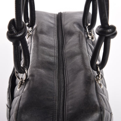 Chanel Calfskin Quilted Large Cambon Bowler Black 20 of 20