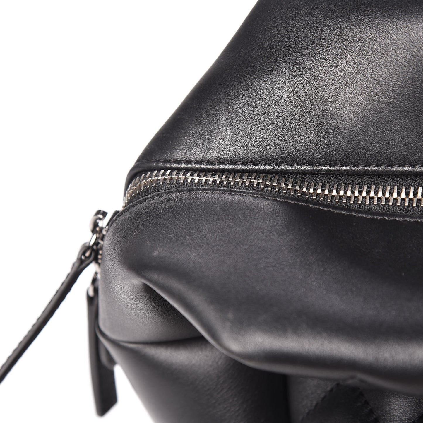 Calfskin Quilted Feather Weight Bowling Bag Black