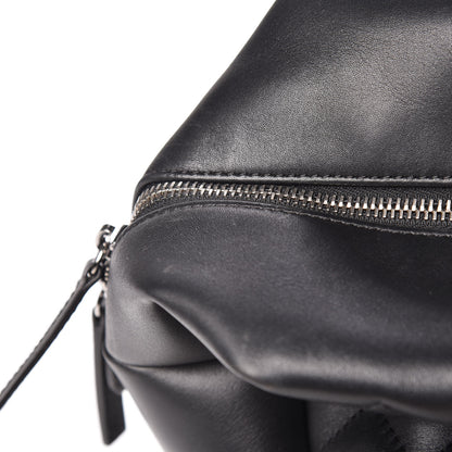 Chanel Calfskin Quilted Feather Weight Bowling Bag Black 11 of 19