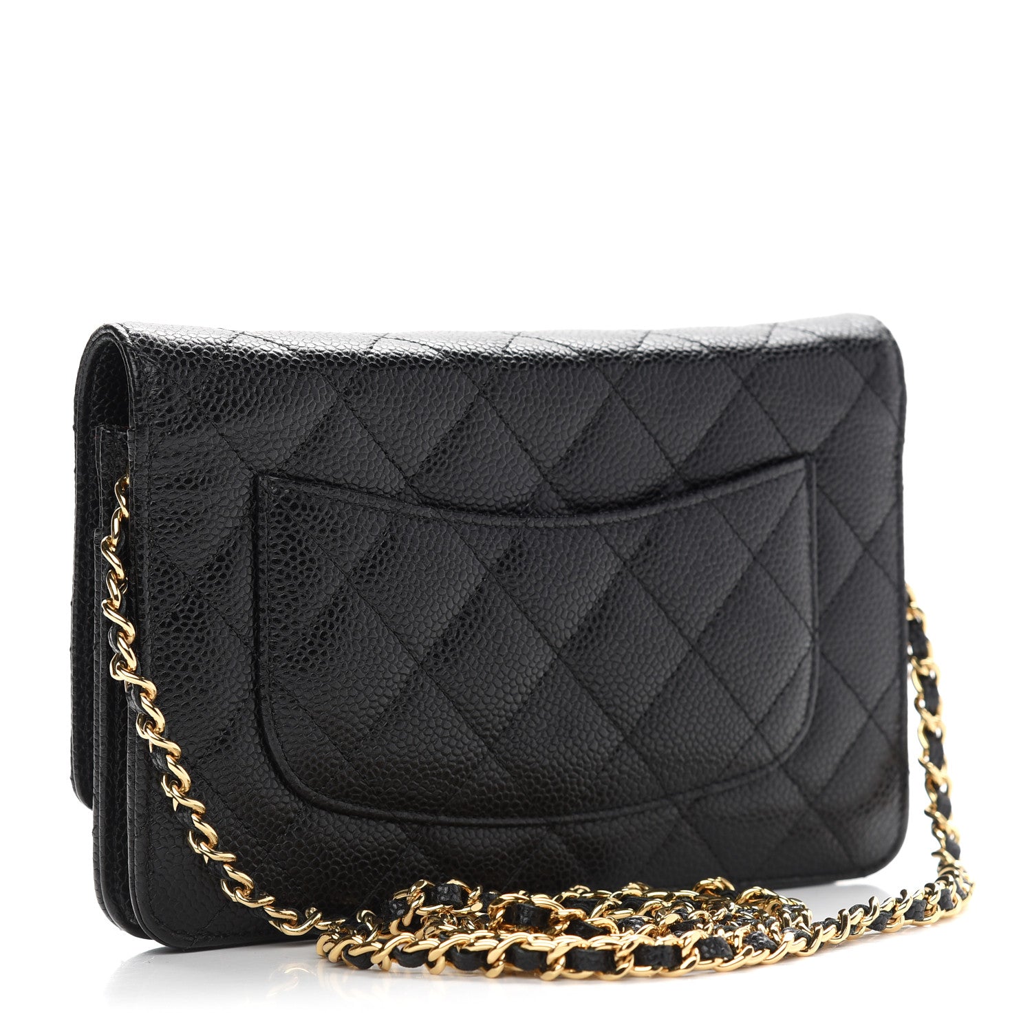 Chanel Caviar Quilted Wallet On Chain WOC Black 3 of 10