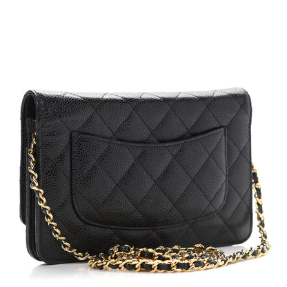 Chanel Caviar Quilted Wallet On Chain WOC Black 3 of 10