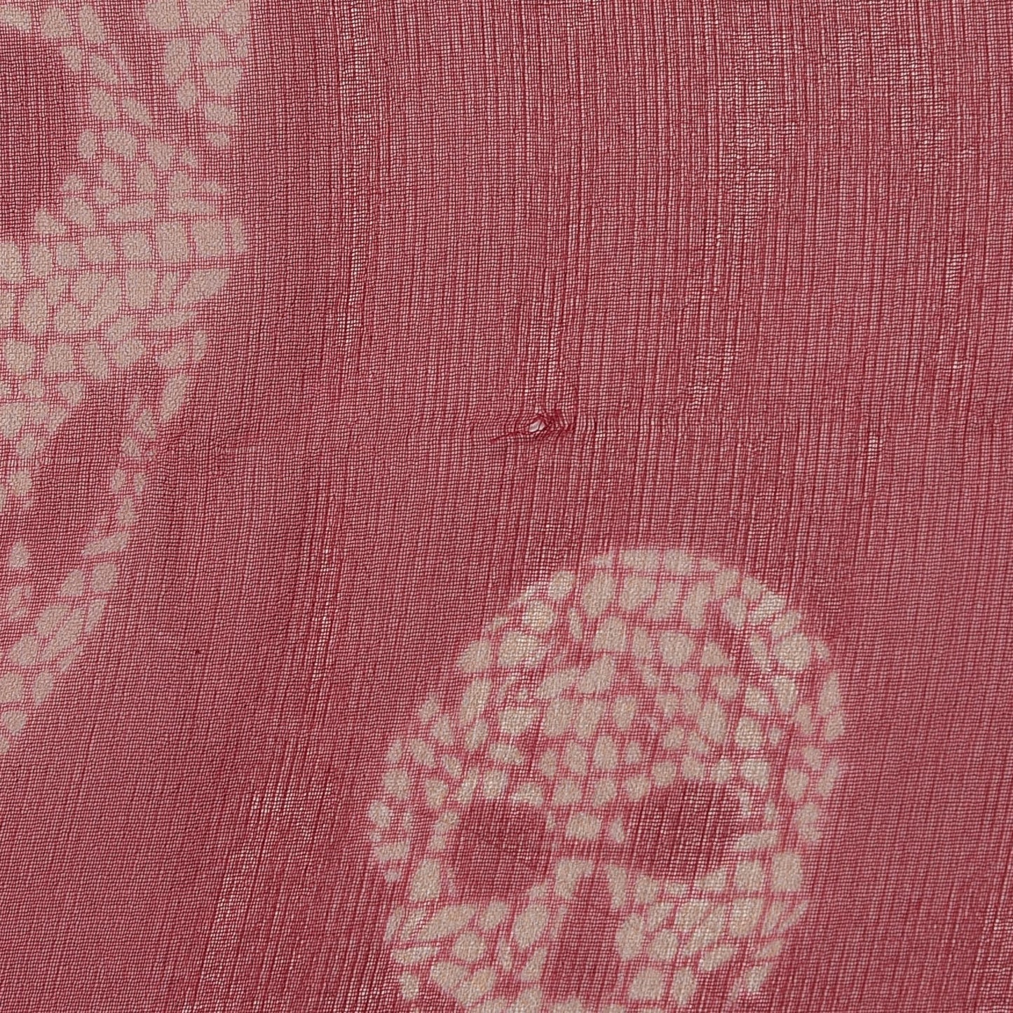 Silk Skull Dragonfly Scarf Red Ivory