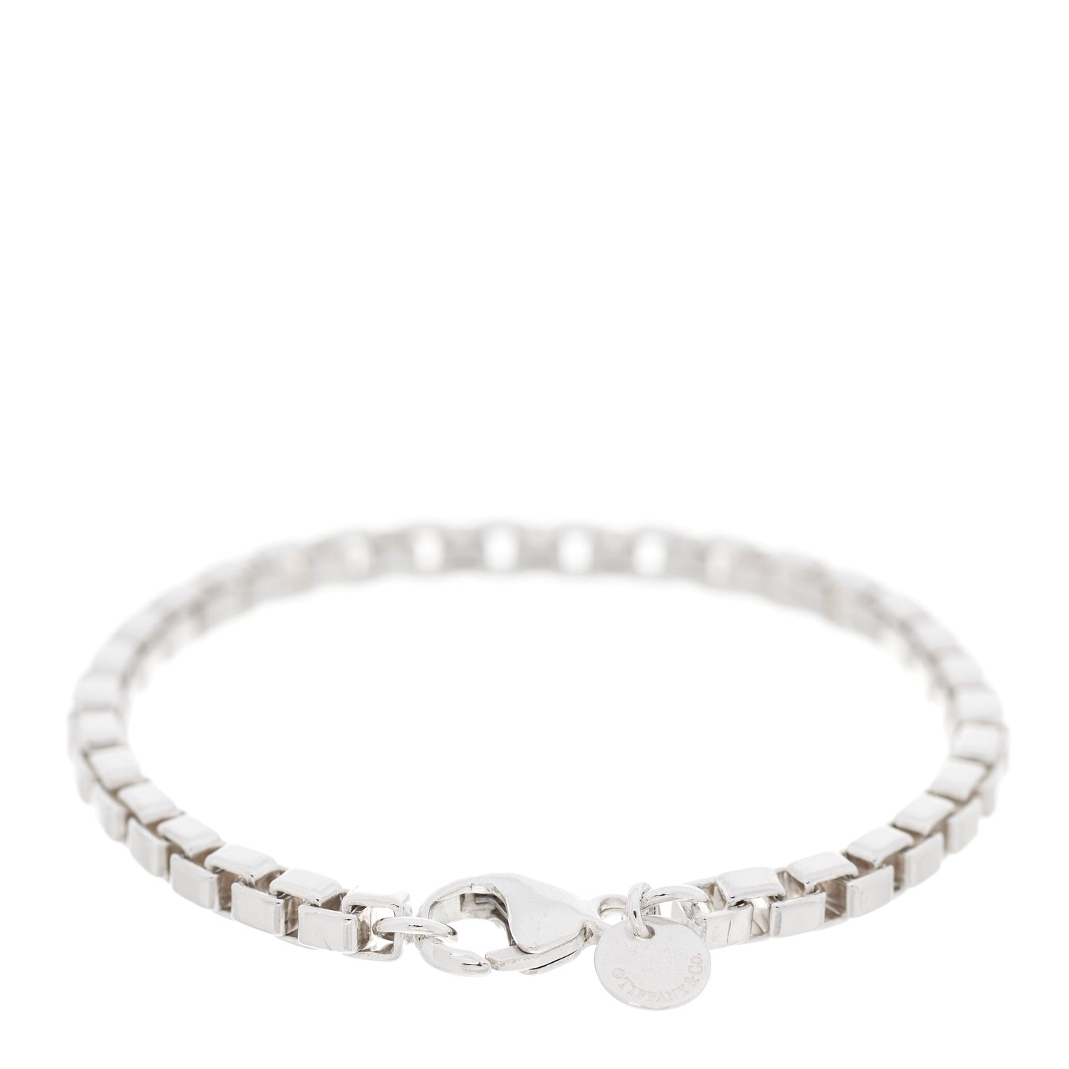 Tiffany Sterling Silver 4mm Venetian Link Bracelet 2 of 4