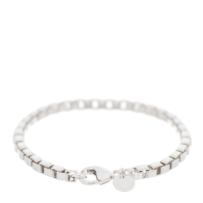 Tiffany Sterling Silver 4mm Venetian Link Bracelet 2 of 4